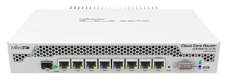 Roteador Mikrotik CCR1009-7G-1C-PC