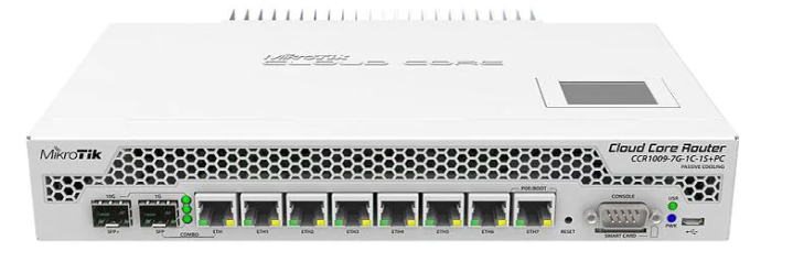 Roteador Mikrotik CCR1009-7G-1C-1S-plus-PC